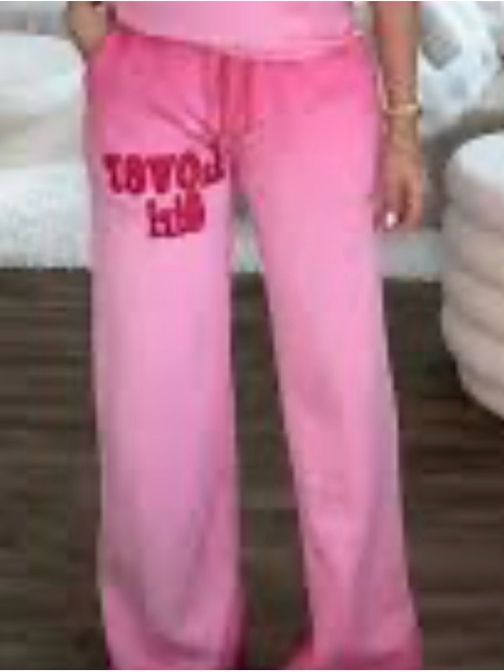 0113 Fashion Nova Hot Pink Fleece Joggers
